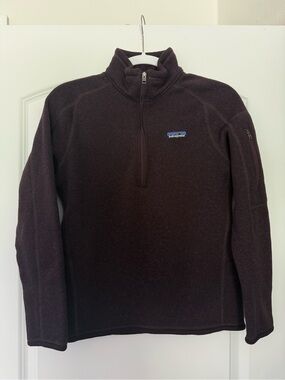 Patagonia Dark Purple Half-Zip Fleece Pullover